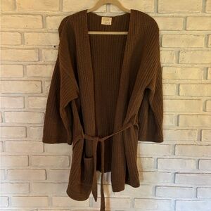 Brown Cardigan Sweater
